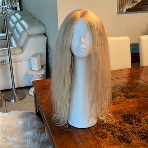 Real Blonde silky Hair/Wig